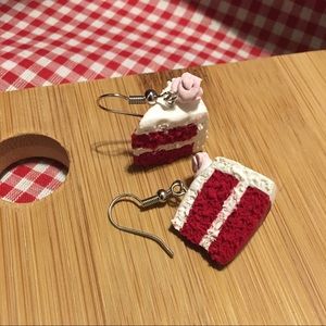 Red Velvet Cake Valentine’s Day Earrings